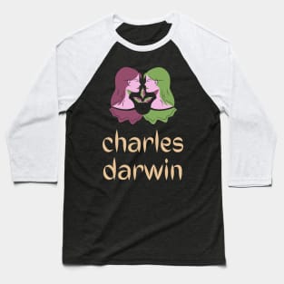 Charles Darwin Baseball T-Shirt